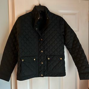 Deep Blue J Crew Quilted Jacket